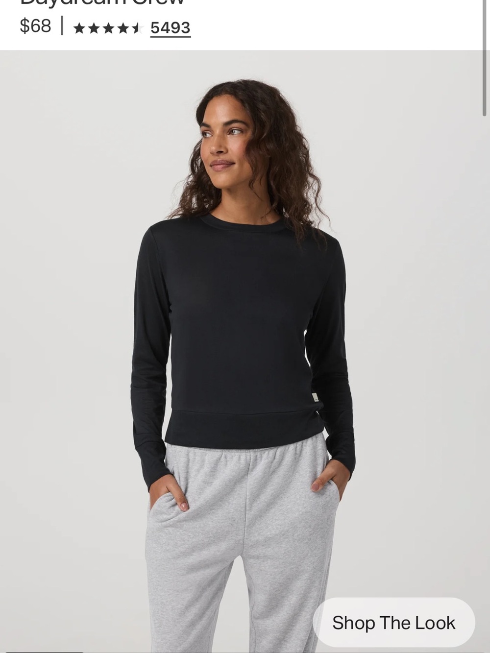 Vuori Gray Crew tee